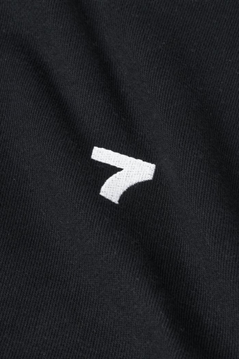 7 Days Active, Fitted crewneck, Black